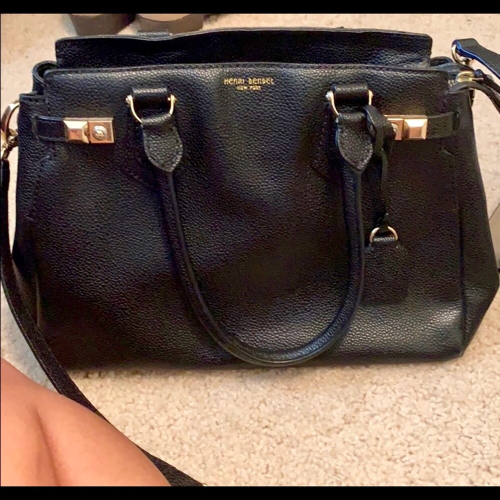 Henri Bendel Black Carlyle Bag